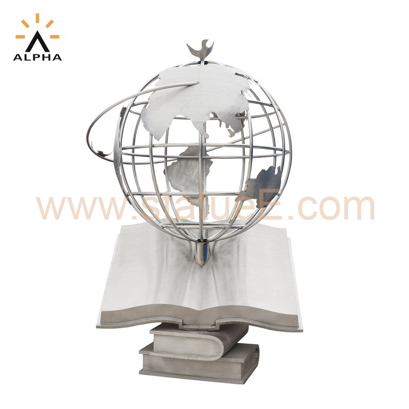 large globe sculpture